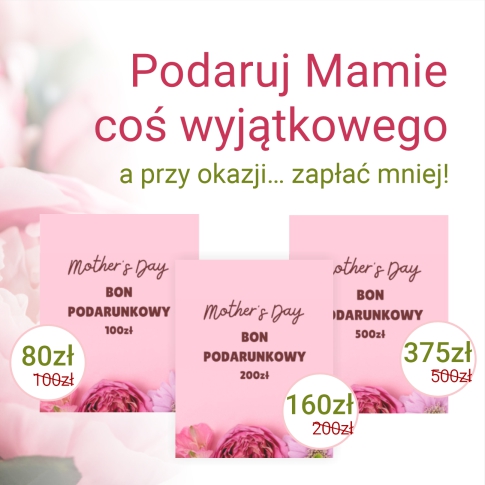 Dzień matki - bony podarunkowe