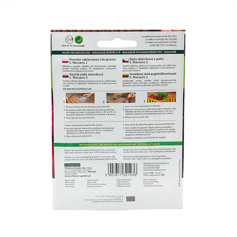 Pomidor szklarniowy Marzano - nasiona ekologiczne BIO