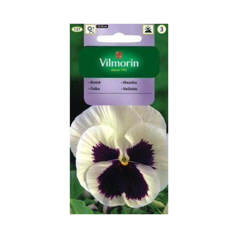 Bratek ogrodowy wielkokwiatowy Szwajcarski Weiss mit Auge 0,5g