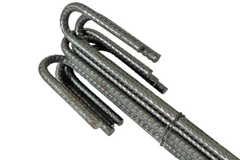 Szpilki metalowe do mocowania geokraty 8mm x 45cm 10 sztuk