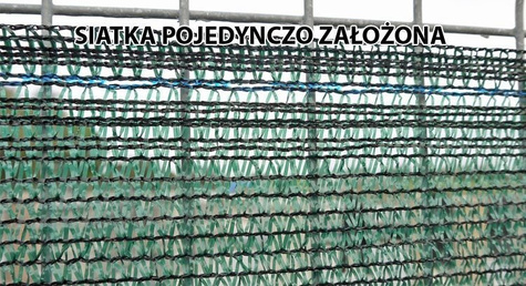 Siatka, dzianina cieniująca ciemnozielona 3x80m 60%