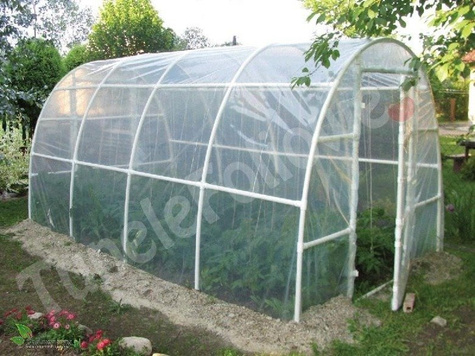 TUNEL FOLIOWY ,,B6"  6 x 2,20 x 1,90 m z folią 4-UV  Z  WGRZANYMI SZNURKAMI