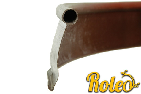 Obrzeże trawnikowe ogrodowe brązowe, elastyczne 11cm x 10m Roleo