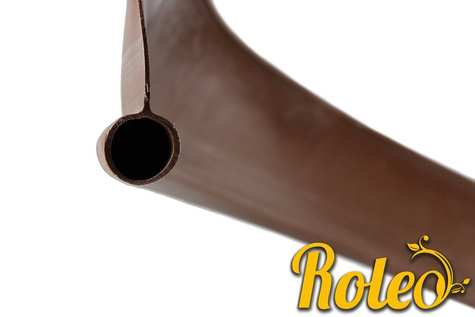 Obrzeże trawnikowe ogrodowe brązowe, elastyczne 11cm x 10m Roleo