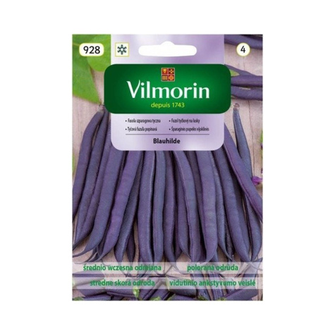 Fasola szparagowa fioletowostrąkowa tyczna Blauhilde 10g