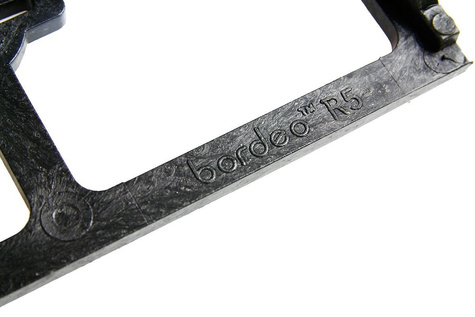 Obrzeże trawnikowe ogrodowe czarne R5 45mm x 1m 500 szt. Bordeo