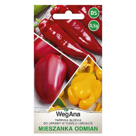 Papryka mieszanka odmian słodkich 0,5g WegAna