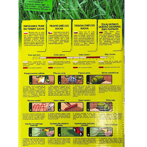 Mieszanka traw na suche tereny 1kg
