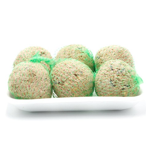 POKARM DLA PTAKÓW - ZESTAW 6 kul 100g (ME65)