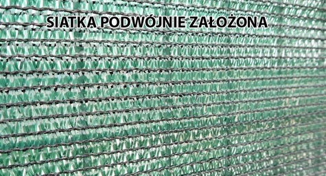 Siatka, dzianina cieniująca ciemnozielona 3x80m 60%
