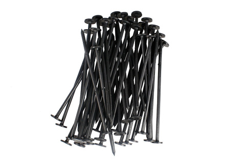 Szpilki plastikowe do mocowania agrotkaniny, agrowłókniny i geowłókniny 19 cm 100 sztuk