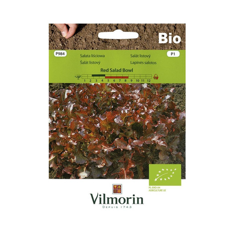 Sałata liściowa Red Salad Bowl nasiona ekologiczne BIO