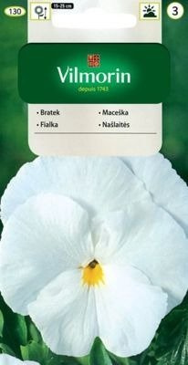 Bratek ogrodowy wielkokwiatowy Szwajcarski biały 0,5g