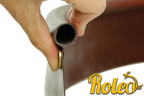 Obrzeże trawnikowe ogrodowe brązowe, elastyczne 11cm x 10m Roleo