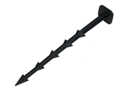 Kołki z ząbkami do mocowania agrotkaniny, agrowłókniny i geowłókniny 25 cm LONG 50 sztuk Długie