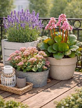 Zestaw Słoneczny Balkon Z Roślinami Bylinowymi