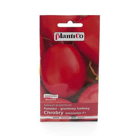 Pomidor gruntowy karłowy Chrobry Mieszaniec F1 10g