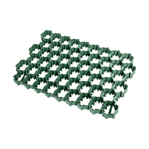 Kratka trawnikowa, parkingowa IP40 zielona 39 cm x 58 cm x 4 cm