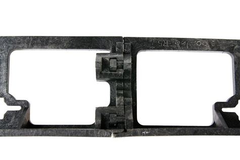 Obrzeże trawnikowe ogrodowe czarne R5 45mm x 1m 1000 szt. Bordeo