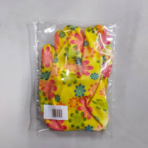 Rękawice rękawiczki powlekane w kwiaty 1 Para