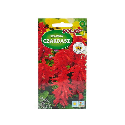 Szałwia błyszcząca Czardasz intensywnie czerwona 0,5g