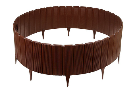 Obrzeże trawnikowe brązowe Palisada ogrodowa Eko-Palisada 22cm x 1m Eko-Bord