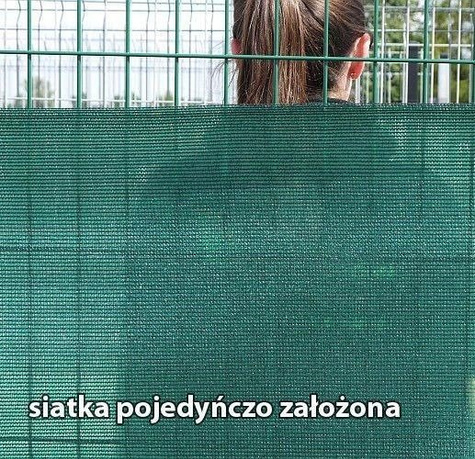 Siatka osłonowo-cieniująca najgęstsza na ogrodzenia 1,5x50m 95% Totaltex
