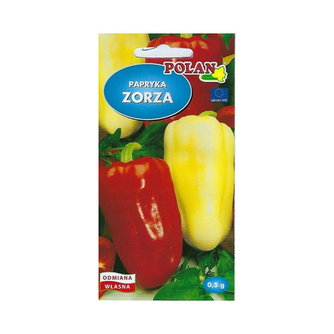 Papryka słodka Zorza 0,5g gruntowa pod osłony