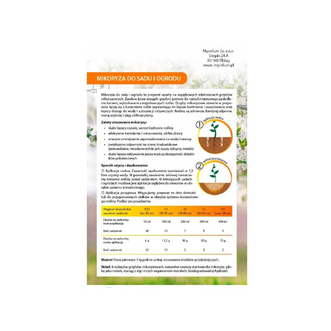 Mikoryza do pomidorów i papryki do sadu i ogrodu 150g