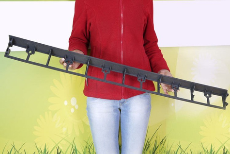 Obrzeże trawnikowe ogrodowe czarne R5 45mm x 1m 500 szt. Bordeo