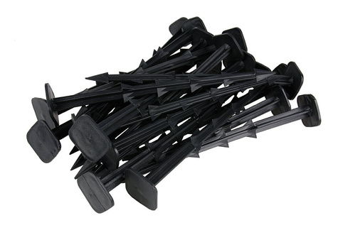 Kołki z ząbkami do mocowania agrotkaniny, agrowłókniny i geowłókniny 25 cm LONG 50 sztuk Długie