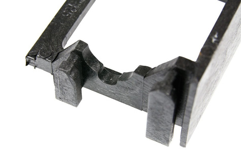 Obrzeże trawnikowe ogrodowe czarne R5 45mm x 1m Bordeo