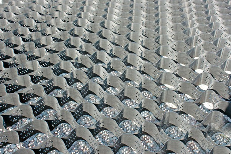 Geokrata komórkowa do stabilizacji dróg, skarp, podjazdów, poboczy 2,75x6,2m, wysokość: 100mm