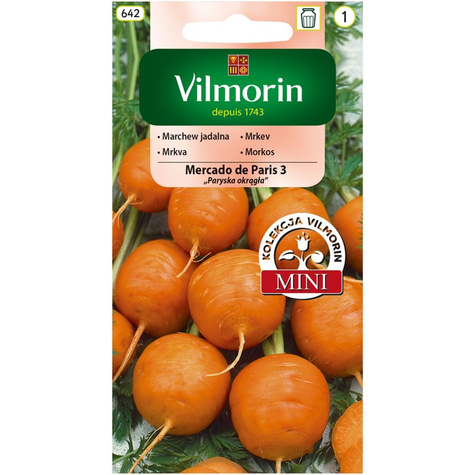 Marchew jadalna Mercado de Paris 3 okrągła 2g