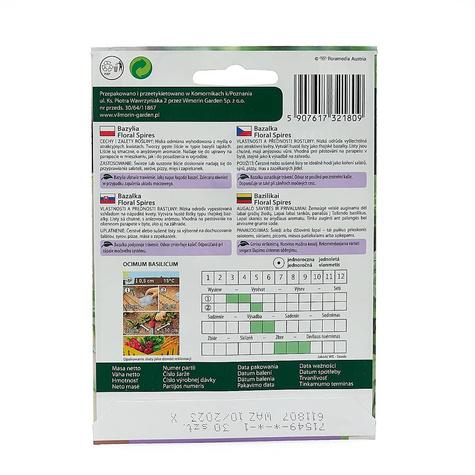 Bazylia Floral Spires anyżowy aromat 30nasion