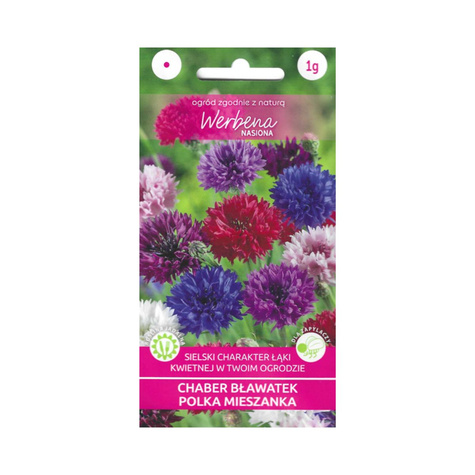 Chaber bławatek Polka mix - kwiaty jadalne 1g