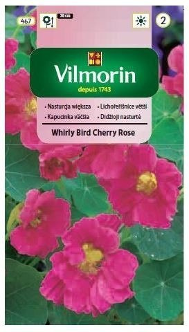 Nasturcja większa Whirly Bird Cherry Rose 3g