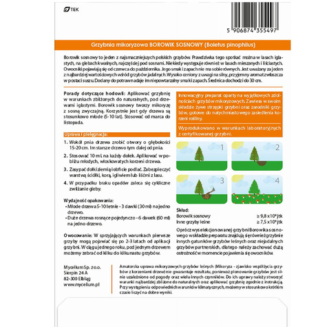 Grzybnia mikoryzowana Borowik sosnowy 60 ml
