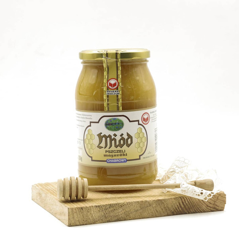 Miody z Mazur Chabrowy Bławatkowy 1200g Pasieka Tkacz