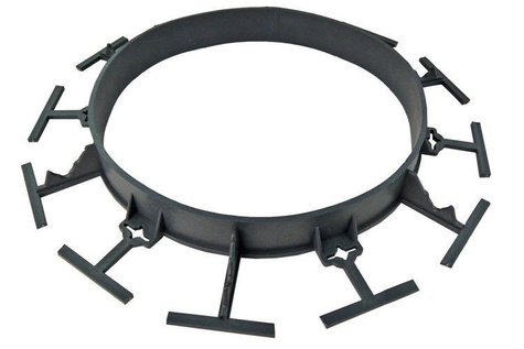 Obrzeże trawnikowe ogrodowe czarne R5 45mm x 1m 500 szt. Bordeo