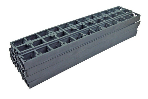 Obrzeże trawnikowe ogrodowe czarne R5 45mm x 1m  500 szt. Bordeo