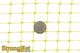 Siatka przeciw kretom żółta, bardzo mocna oczko 15x19mm, 2x200m StrongNet