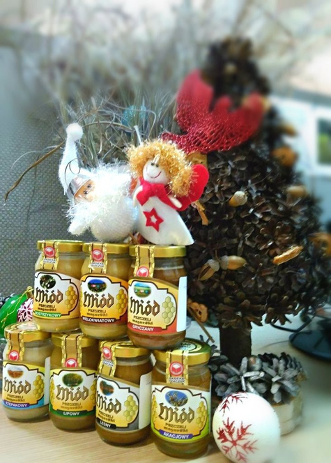 Miody Hit z Mazur Zestaw 6 miodów Pasieka