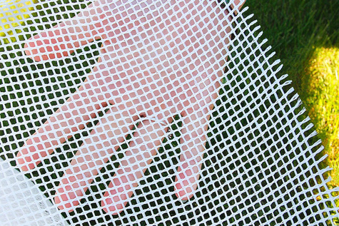 Siatka przeciw kretom biała oczko 3x3mm, 2,6x50m