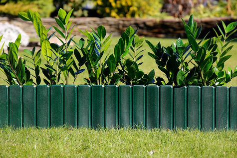 Obrzeże trawnikowe zielone Palisada ogrodowa Eko-Palisada 24cm x 1m Eko-Bord
