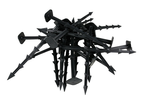 Kołki z ząbkami do mocowania agrotkaniny, agrowłókniny i geowłókniny 25 cm LONG 50 sztuk Długie