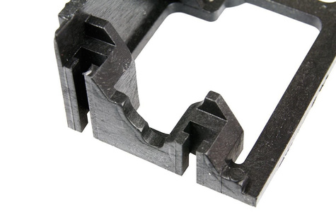 Obrzeże trawnikowe ogrodowe czarne R5 45mm x 1m 500 szt. Bordeo