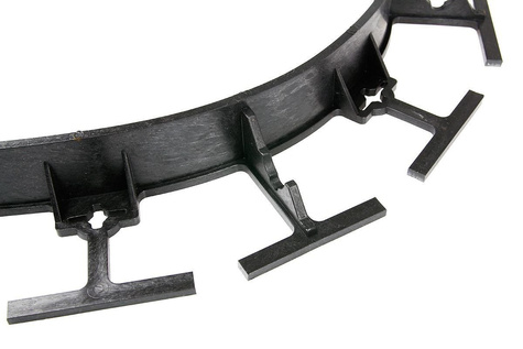 Obrzeże trawnikowe ogrodowe czarne R5 45mm x 1m 500 szt. Bordeo