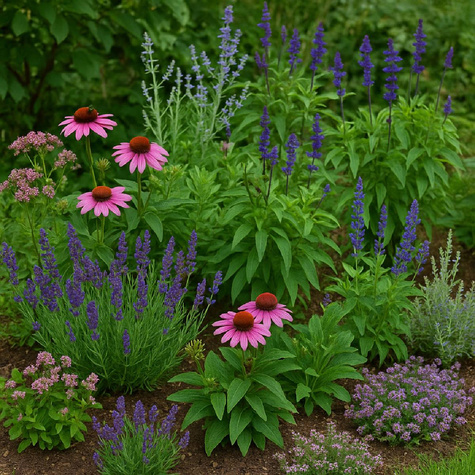 Zestaw Rabata Miododajna z Jeżówką dla zapylaczy i motyli