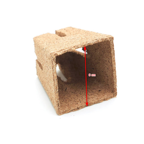 Doniczka torfowa kwadratowa 6x6cm zestaw 10 szt.